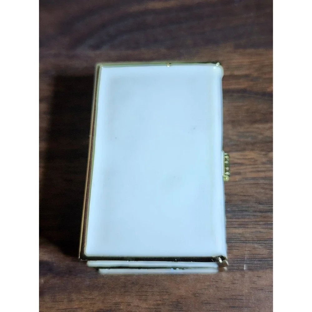 Bible With Cross Metal Enameled‎ Rhinestone Hinged Mini 3